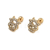 304 Stainless Steel Crystal Rhinestone Animal Cartilage Earrings SA-CBA1F7E-01G-02-1