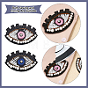 4Pcs 2 Colors Computerized Embroidery Cloth Iron On Patches PATC-CA0001-02-5