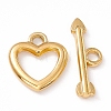 Ion Plating(IP) 304 Stainless Steel Toggle Clasps X-STAS-G299-02G-2