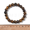 Natural Tiger Eye Bead Stretch Bracelets BJEW-K212-C-028-4