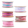 5 Rolls 5 Colors Segment Dyed Macrame Cotton Cord OCOR-TA0004-05A-2