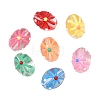 Transparent Glass Enamel Beads GL-CBA4370-11-3