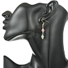 Natural Gemstone Dangle Earrings EJEW-JE07308-4