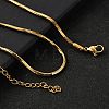 2MM 304 Stainless Steel Snake Chain Necklaces for Women Men LS-STAS-V011-04D-G-1