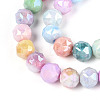 Anti-Tarnish Electroplate Glass Beads Strands GLAA-N010-10mm-02-2
