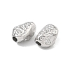 Hammered 304 Stainless Steel Beads STAS-B127-01P-09-2