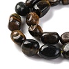 Natural Yellow Blue Tiger Eye(Dyed & Heated) Beads Strands G-G146-A17-01-4