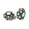 Handmade Lampwork & Brass Core European Beads LAMP-N044-07S-01-3