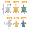 12Pcs 6 Style 304 Stainless Steel Pendants STAS-FH0001-80-2