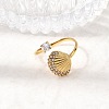 304 Stainless Steel Micro Pave Cubic Zirconia Cuff Open Rings RJEW-Z130-01G-03-1