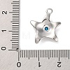 Summer Beach Dyed Synthetic Turquoise Pendants KK-U042-15P-3