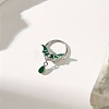 Gothic 316 Surgical Stainless Steel Enamel Green Bat Nose Ring with Drop Charms for Men and Women Party Jewelry LS-YQ2645-3
