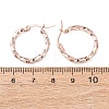 304 Stainless Steel Hoop Earrings STAS-TAC0001-11B-RG-3