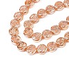 Electroplate Glass Beads Strand EGLA-S188-19-A02-3