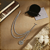 Brass Empty Bead Cage Pendant Decorations HJEW-PH02541-4