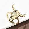 Brass Cuff Rings RJEW-D341-01G-1