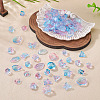 125G Gradient Color Transparent Glass Beads GLAA-TA0003-58A-5