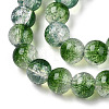 Transparent Crackle Baking Painted Glass Beads Strands X1-DGLA-T003-01A-04-3
