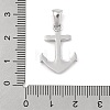 304 Stainless Steel Micro Pave Cubic Zirconia Pendants STAS-D112-03P-07-3