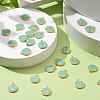 Golden Plated Alloy Enamel Charms ENAM-S118-05-M-4
