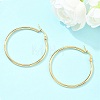 Ring 304 Stainless Steel Big Hoop Earrings X-EJEW-N0016-11G-F-1