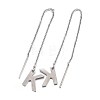 304 Stainless Steel Stud Earrings X-EJEW-L205-01K-2