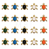 20Pcs 5 Colors Alloy Enamel Beads ENAM-CA0001-69-1