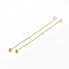 Brass Cable Chain Big Pendants KK-T032-155G-1