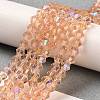 Transparent Electroplate Glass Beads Strands LS-EGLA-A039-T4mm-L15-4