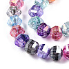 Transparent Electroplate Glass Beads Strands EGLA-N006-078I-3