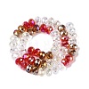 Electroplate Transparent Glass Beads Strands EGLA-N022-16A-A01-2