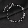 Non-Tarnish 304 Stainless Steel Cable Chain Bracelet for Men Women BJEW-E031-05C-P-1