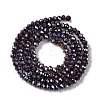 Baking Electroplate Glass Beads Strands DGLA-A039-J4mm-B22-2