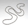 304 Stainless Steel Ball Chain Necklaces CHS-O004-A-2mm-2