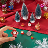 10Pcs 10 Style Christmas Resin Display Decorations DJEW-TA0001-03-14