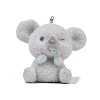 Animal Theme Flocky Opaque Resin Pendants RESI-H042-01P-16-1