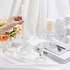 3Pcs 2 Styles Glass Candle Holders DJEW-HY0001-09-3