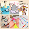 20Pcs 5 Colors Imitation Mink Fur European Beads FIND-PA0001-62C-5