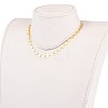 Brass Heart Link Chain Necklaces NJEW-JN03184-02-5