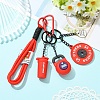 8Pcs 8 Styles Alloy Pendant Decorations HJEW-YW00556-03-5