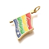 Pride 304 Stainless Steel Enamel Pendants LS-STAS-B079-01G-08-2