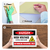 5Pcs Waterproof PVC Warning Sign Stickers DIY-WH0237-026-4