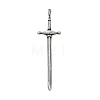 304 Stainless Steel Big Pendants STAS-Z097-16AS-1