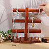 Solid Wood Jewelry Set Jewelry Tower Stands for Rings Bracelets Necklaces DJEW-WH0028-005-3