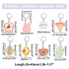 Opaque Resin Pendant Stitch Markers HJEW-AB00293-2