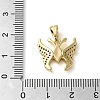 Brass Micro Pave Cubic Zirconia Pendants KK-U005-03D-G-3