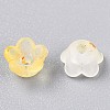 Frosted Transparent Acrylic Beads OACR-N137-72G-3