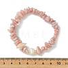 3Pcs 3 Styles Natural & Synthetic Mixed Gemstone Chip & Natural Cultured Freshwater Pearl Beaded Stretch Bracelets Set for Women BJEW-JB13762-8