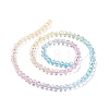 10 Strands Transparent Gradient Color Glass Beads Strands GLAA-CJ0002-14-11
