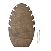 Leaf Shape MDF & Iron Pendant Necklace Jewely Display Stands NDIS-G008-02A-01-2